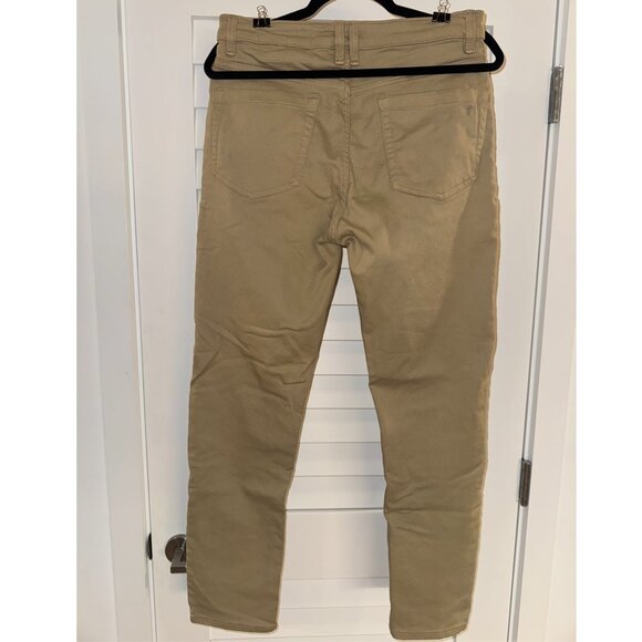 TPJ Men's Denkhaki Slim Fit Pants (Light Khaki, Cotton Blend, 30Wx30L) - Picture 2 of 3